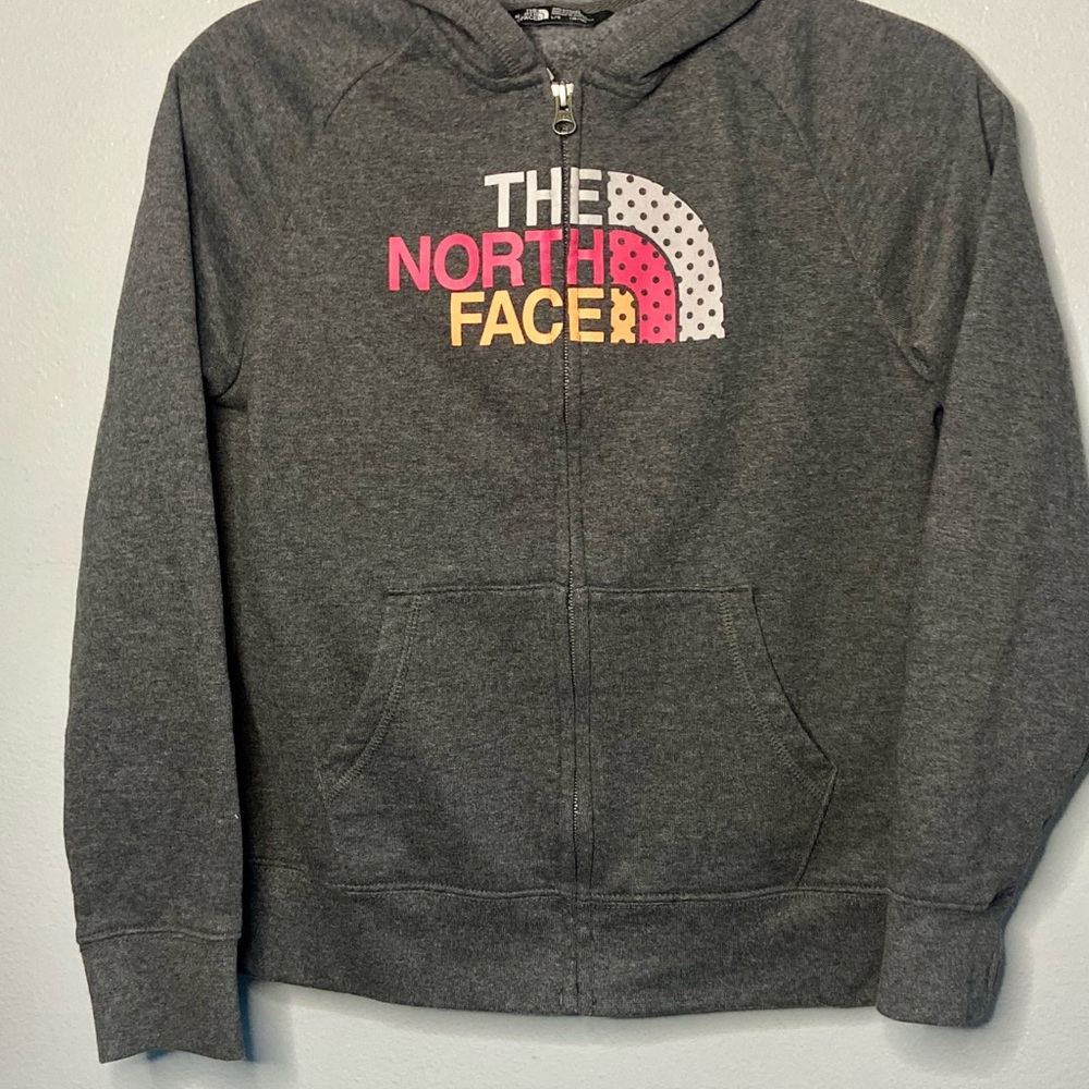 The North Face Kids Gray Zip-Up Hoodie‎